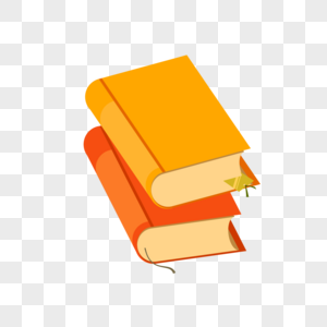 橙色书本图片