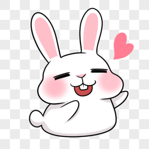 吓呆了小兔子图片