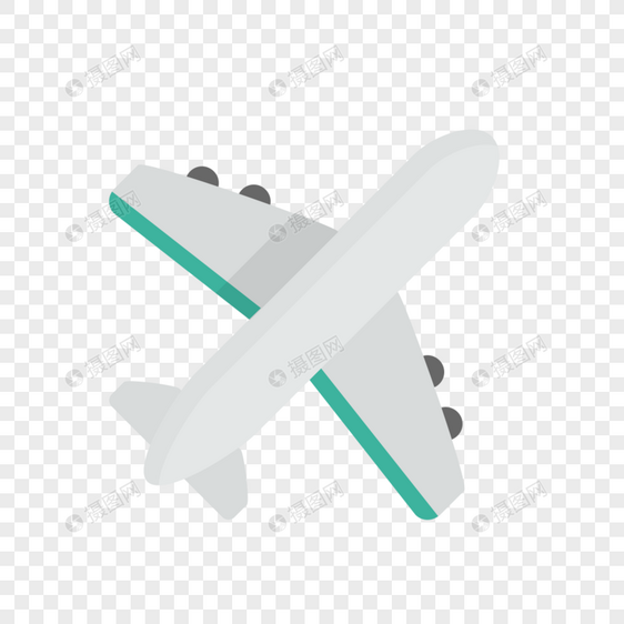 飞机图标免抠矢量插画素材图片