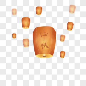 中秋节团圆气氛花灯图片