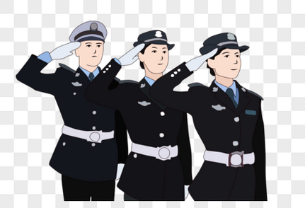 红旗下敬礼的警察元素素材下载 正版素材 摄图网 红旗下敬礼的警察元素素材下载 正版素材 摄图网