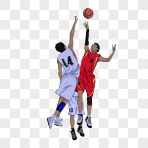男生打球投篮运动场景元素图片