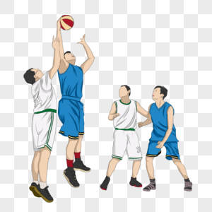 篮球比赛元素图片