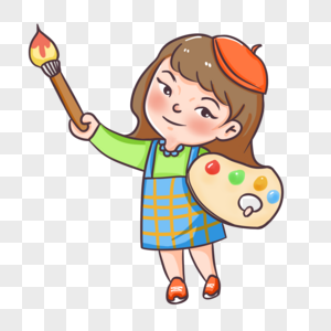 卡通颜料元素素材