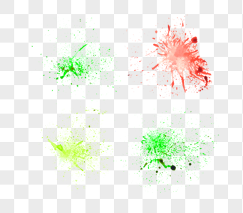 彩色颜料喷溅效果图片