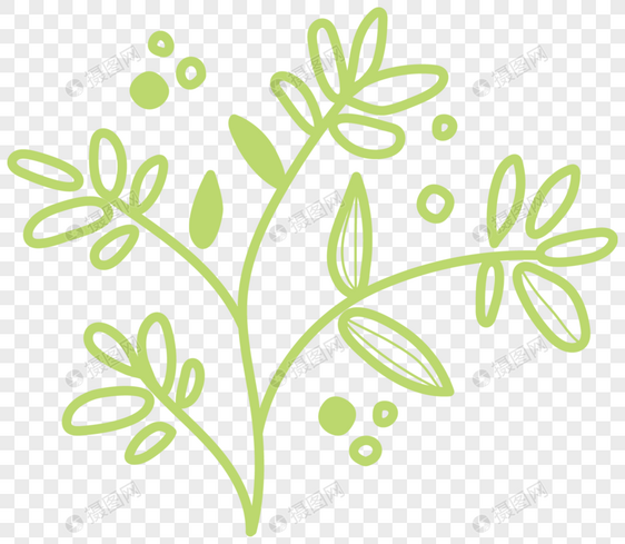 植物元素图片