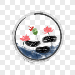 中国传统水墨元素边框图片