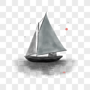 帆船挑战元素素材