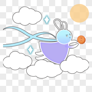 神话故事夸父追日元素素材