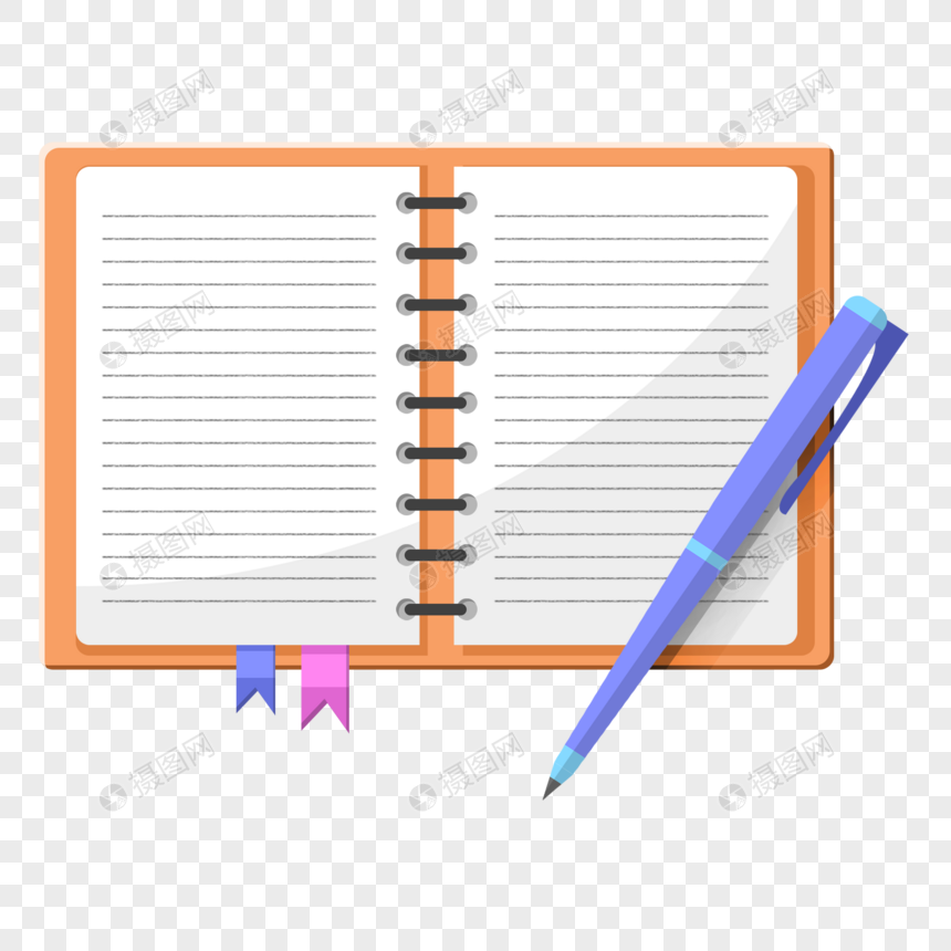 日记本元素素材下载 正版素材 摄图网
