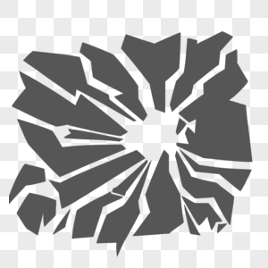 卡通手绘裂痕图片素材