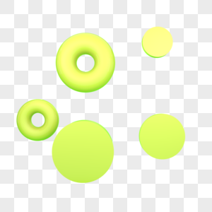 绿色清新圆圈图片