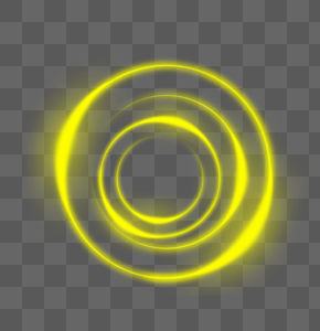 金黄色光圈效果元素高清图片