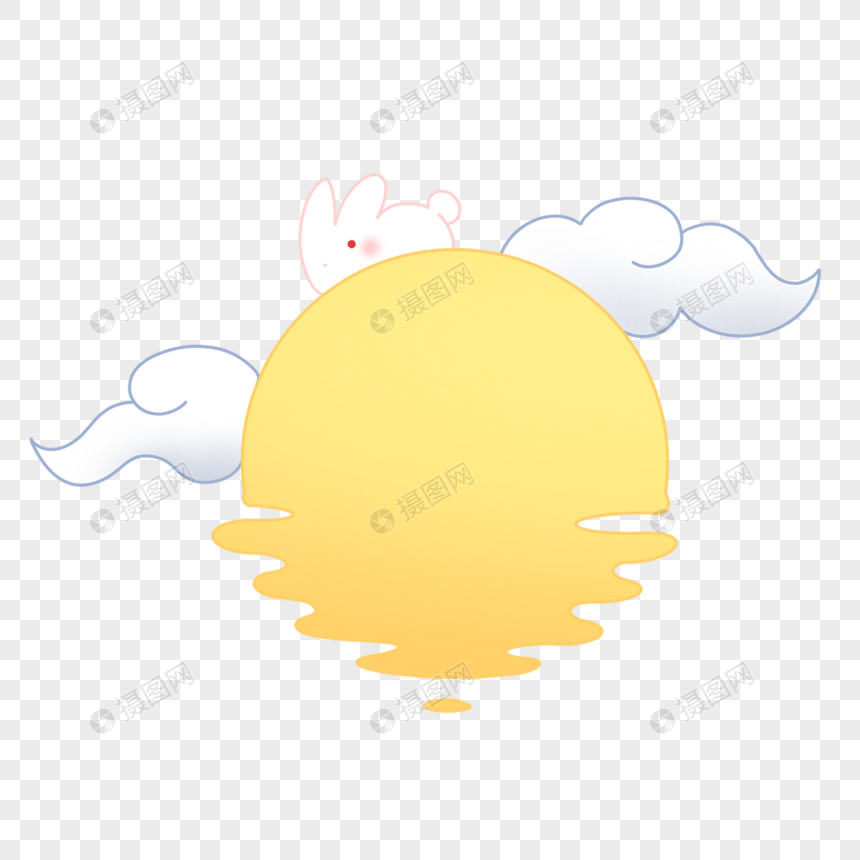中秋水中月LOGO图标元素素材下载-正版素材401511684-摄图网