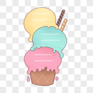 冰淇淋菜单栏边框图片