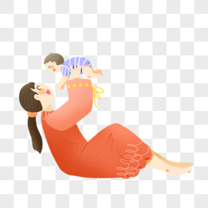 世界母乳喂养周抱着新生儿的妈妈图片