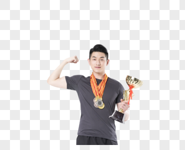 红色的奖牌图片