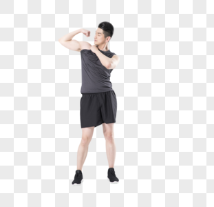 展示肌肉的运动男性图片