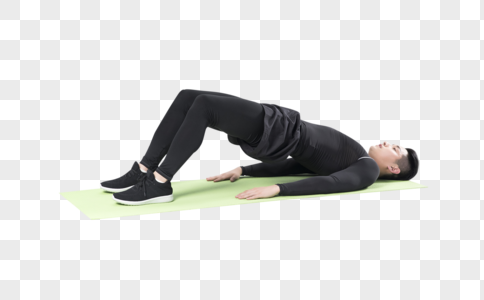 锻炼腹部的运动男性图片