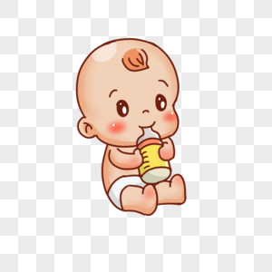 母婴婴儿喝奶图片