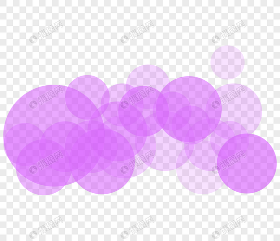 紫色光圈效果元素图片