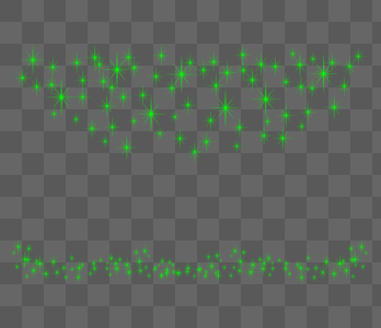 绿色星点效果元素图片