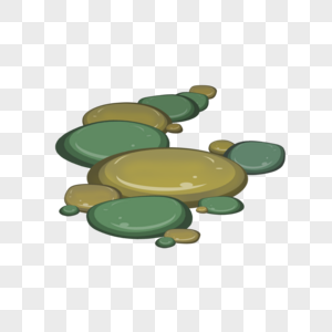 手绘卡通石头图片素材