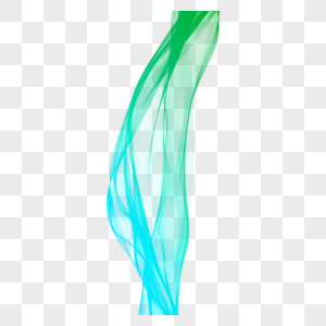 蓝绿色纱状曲线素材流线型纹理图片