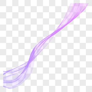 紫色飘纱动感曲线高清图片