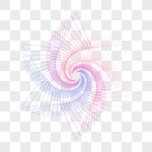 古花纹星形线条渐变素材素材