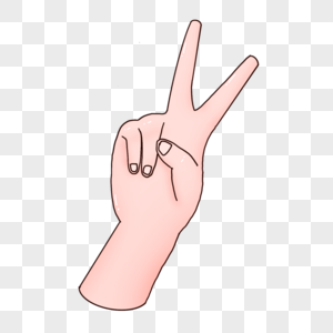 小女孩比耶素材_小女孩比耶图片大全_小女孩比耶背景图片