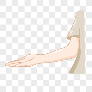 理发邀请邀请手势装饰素材