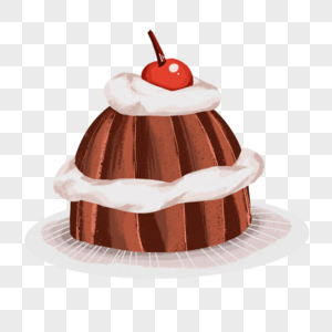 樱桃巧克力蛋糕图片