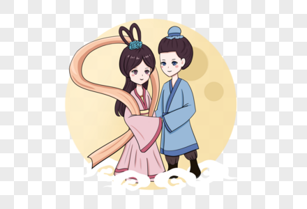 牛郎织女卡通人图片