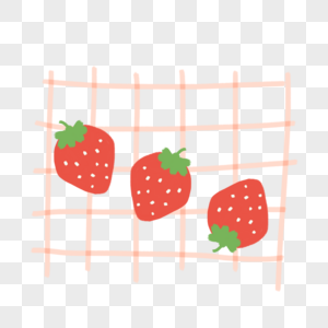 草莓格子草莓少女高清图片