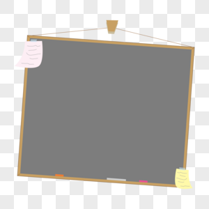 教师节卡通小黑板矢量对话框图片