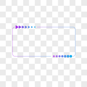 渐变蓝紫色发光现代几何商务边框高清图片