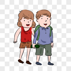 情侣牵手背影人物图片