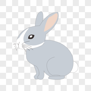 手绘卡通可爱的兔子图片