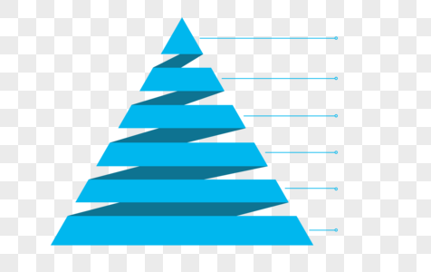 创意金字塔PPT元素图片