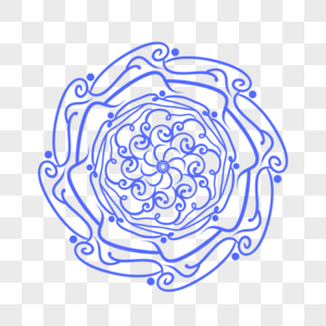 青花瓷花纹边框素材图片