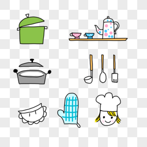 卡通厨具图片素材