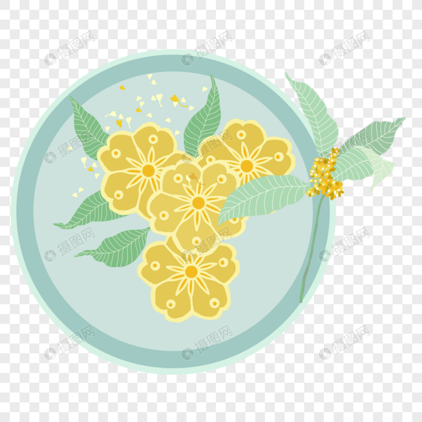 桂花糕元素素材下载-正版素材401526942-摄图网