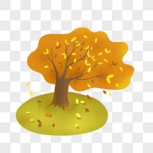 一棵秋天的树高清图片