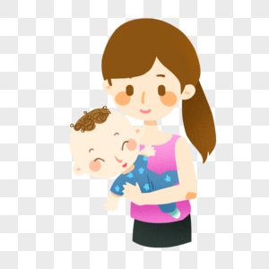 世界母乳喂养周抱着新生儿的妈妈图片
