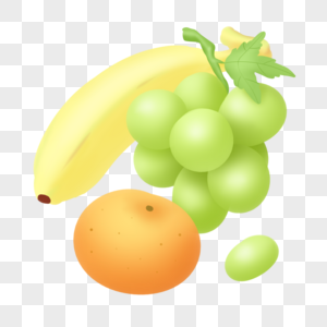 葡萄橘子香蕉图片