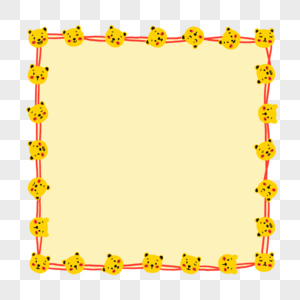可爱小熊边框图片