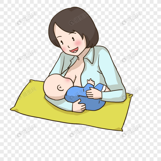 母乳喂养图片