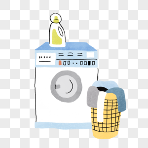 小清新洗衣机图片