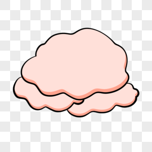 重叠的粉色云朵图片